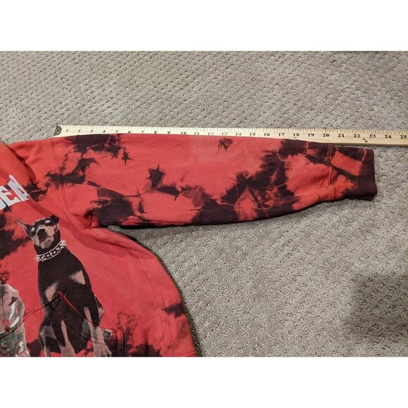 City Morgue Adult Small As Good As Dead Tour Hoodie Volume II 2 Tie Dye Red Dogs - Picture 13 of 13